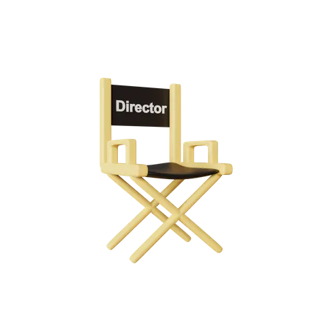 Silla directora  3D Illustration