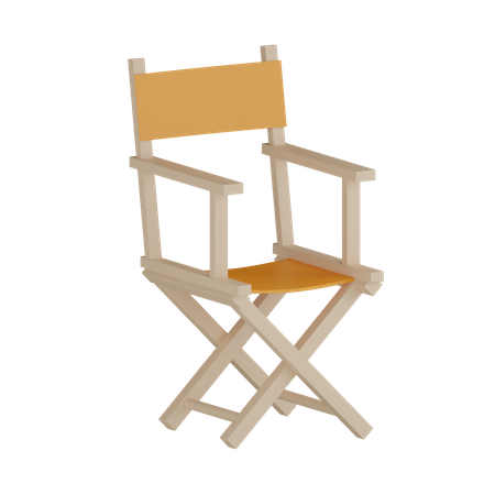 Silla directora  3D Icon