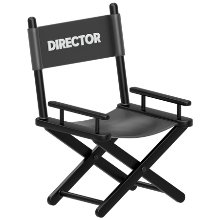 Silla directora  3D Icon