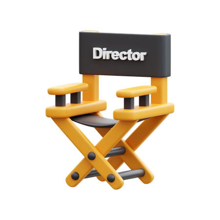 Silla directora  3D Icon