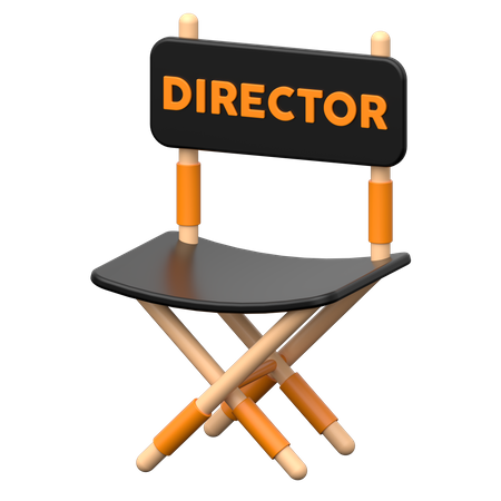 Silla directora  3D Icon