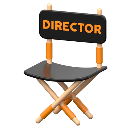 Silla directora  3D Icon