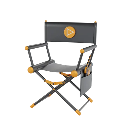 Silla directora  3D Icon