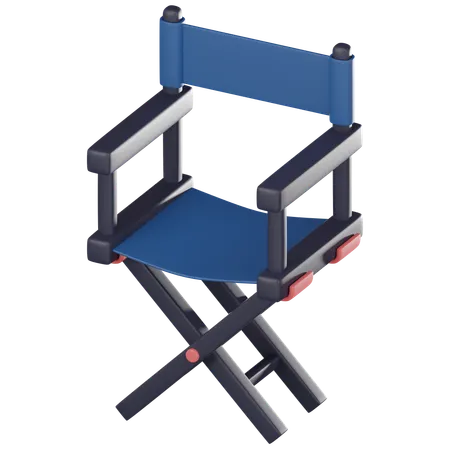 Cinema Of Directors Chair An Iconic Symbol Of Film Production And Creative Leadership Perfect For Projects Related To Movies Filmmaking And Storytelling 3 D Render Illustration 3D Icon