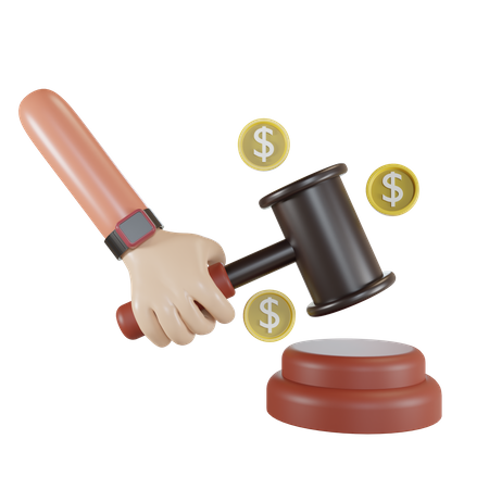 Direito financeiro  3D Icon