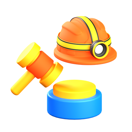 Lei trabalhista  3D Icon