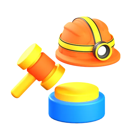 Lei trabalhista  3D Icon