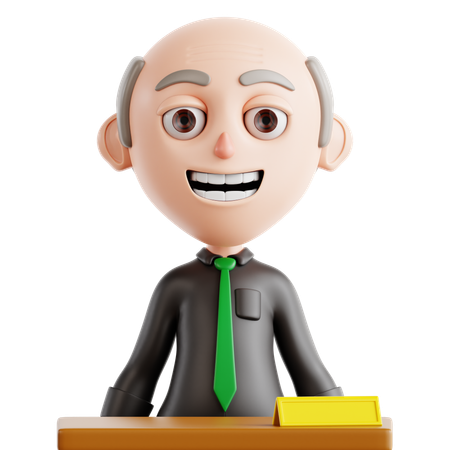 Diretor da escola  3D Icon