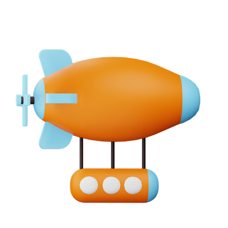 Dirigeable  3D Icon