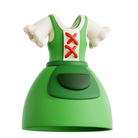 Dirndlkleid  3D Icon