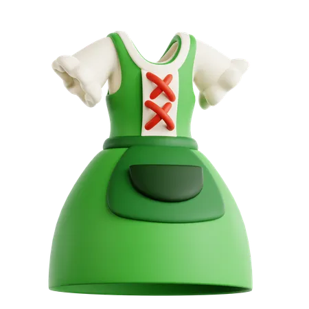 Dirndlkleid  3D Icon