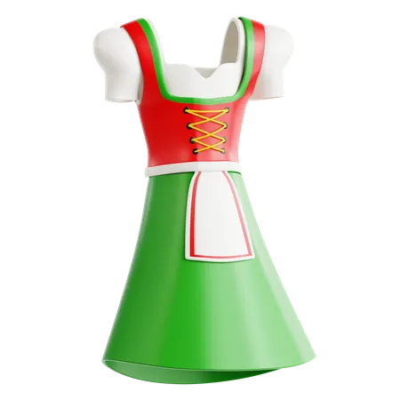 Dirndl Dress  3D Icon