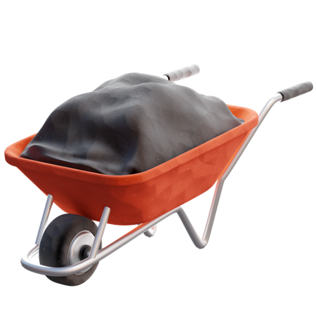Dirt Cart  3D Icon
