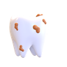 3d dirty teeth illustration