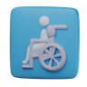 3d disability illustration
