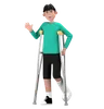 Disability Man Walking With Crutches Sticks