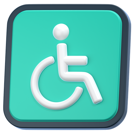 Disability Sign  3D Icon