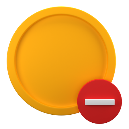 Disable Coin  3D Icon