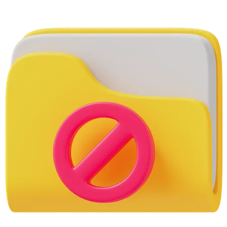 Disable Folder  3D Icon