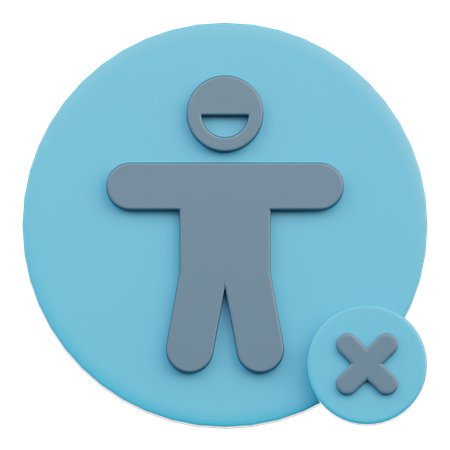 Disabled  3D Icon