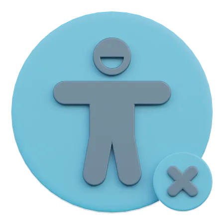 Disabled  3D Icon