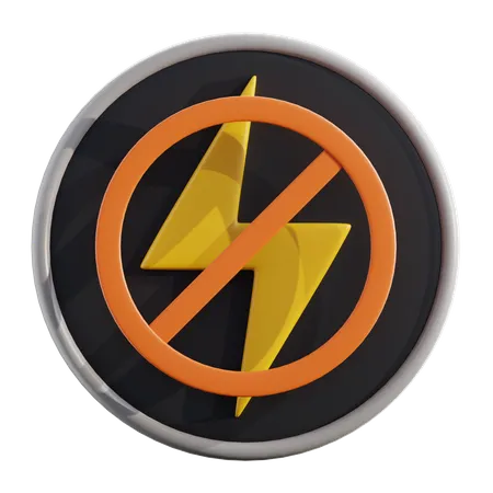 Disabled Flash  3D Icon