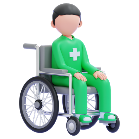 Disabled Person  3D Icon