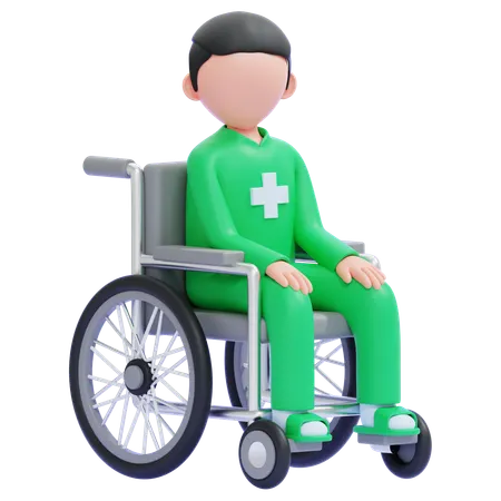 Disabled Person  3D Icon