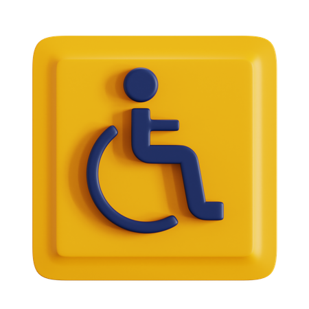 Disabled Sign  3D Icon