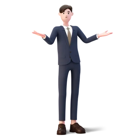 Disappointed businessman  3D Illustration