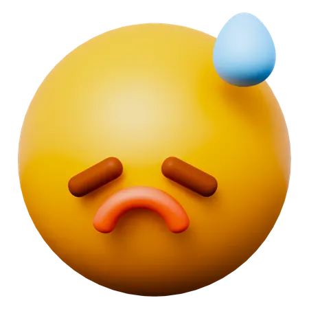 Disappointed Emoji  3D Icon