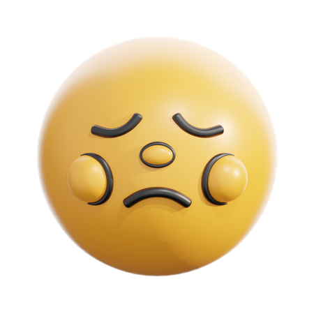 Disappointed face  3D Icon