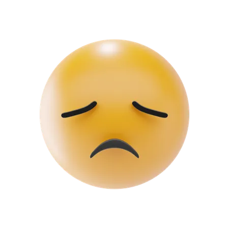 Disappointed Face Emoji  3D Icon