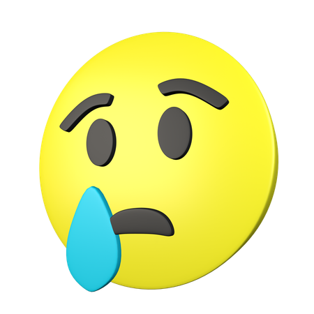 Disappointed Sad Face  3D Icon