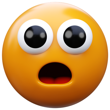 Disbelief Emoji  3D Icon