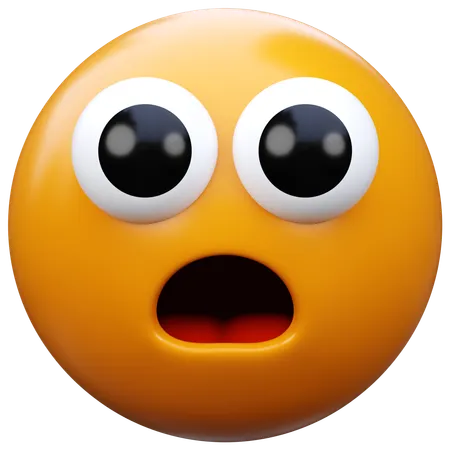 Disbelief Emoji 3D Icon
