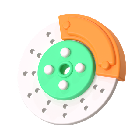 Disc Brake  3D Icon