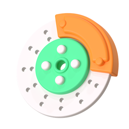 Disc Brake  3D Icon