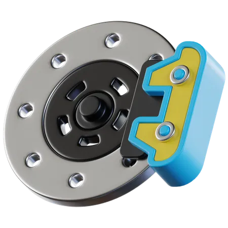 Disc Brake  3D Icon