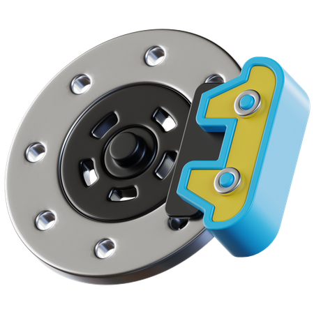 Disc Brake  3D Icon