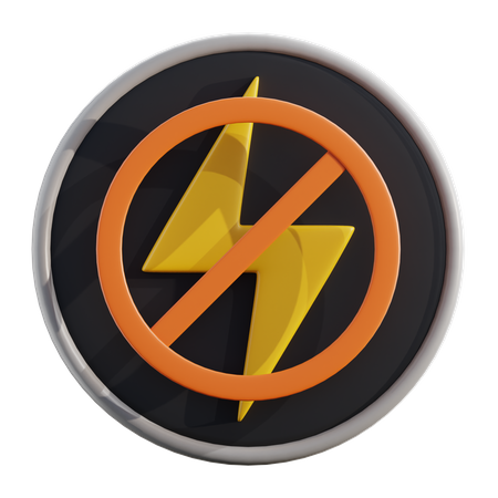 Flash desactivado  3D Icon