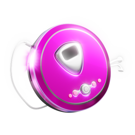 Discman Cd Player  3D Icon