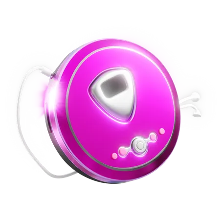 Discman Cd Player 3D Icon download in PNG, OBJ or Blend format