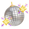 mirror ball 3d logo