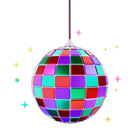 3 D Render Disco Ball 3D Icon