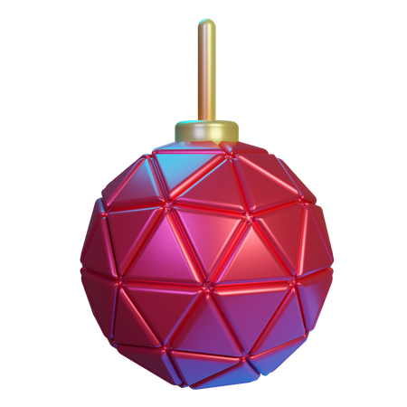 Disco ball 3D Illustration
