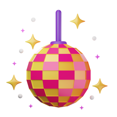 Disco Ball 3D Illustration