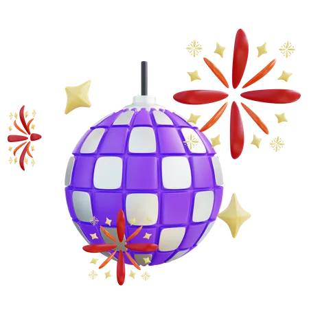 3 D Illustration Disco Ball 3D Icon