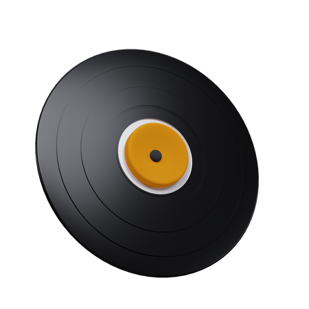 Disco de vinil  3D Icon