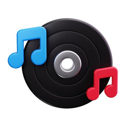 Disco de vinil  3D Icon